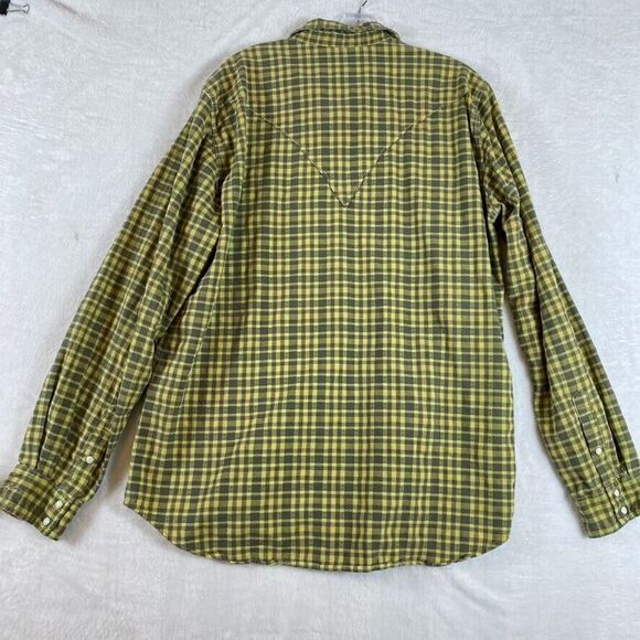 Ryan Michael Shirt Men's Sz L Plaid Western Pearl Snap Buttons‎ Cowboy - Picture 2 of 10